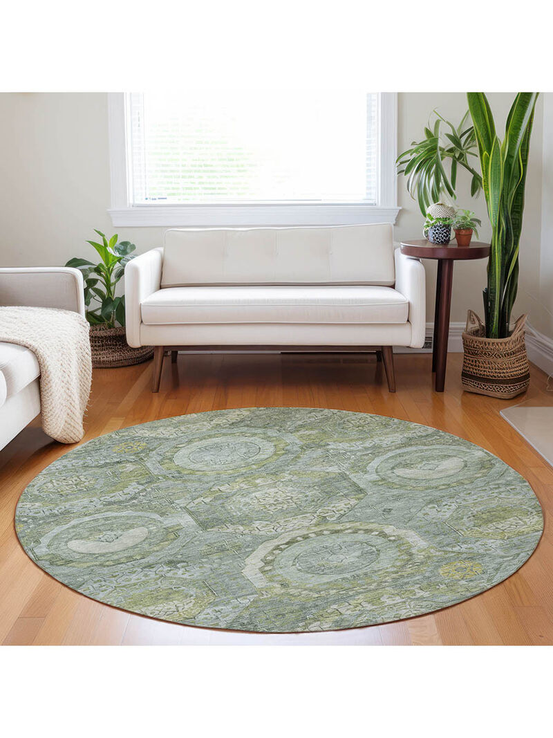 Tabrook TB14 Sage 8' Round Rug image number 1
