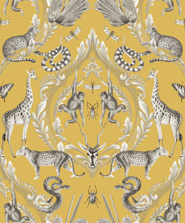 Bazaar Menagerie Yellow Wallpaper G78315