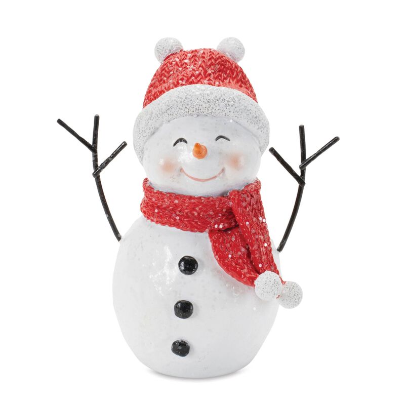 Holiday Snowman Figurines (Set of 3) – Festive Christmas Tabletop Decorations for Mantel, Shelf, or Winter Centerpieces