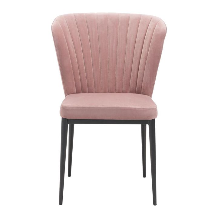 Belen Kox Tolivere Dining Chair (Set of 2), Pink Velvet, Belen Kox