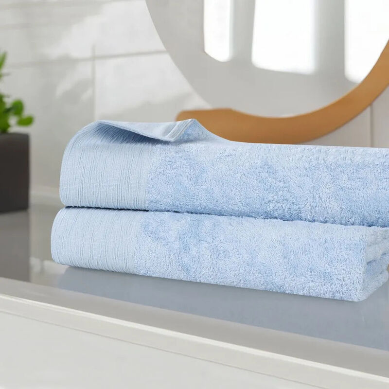 Absorbent Rayon Wicker Bath Sheets 2-Piece Set for Everyday Use image number 1