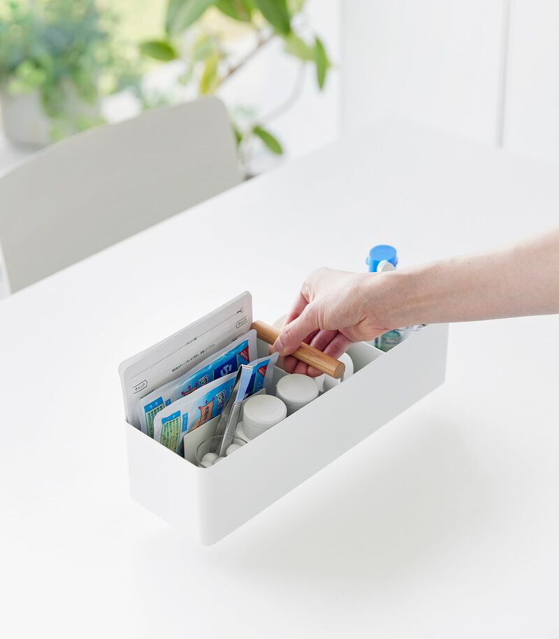 Slim Storage Box - Steel + Wood image number 3