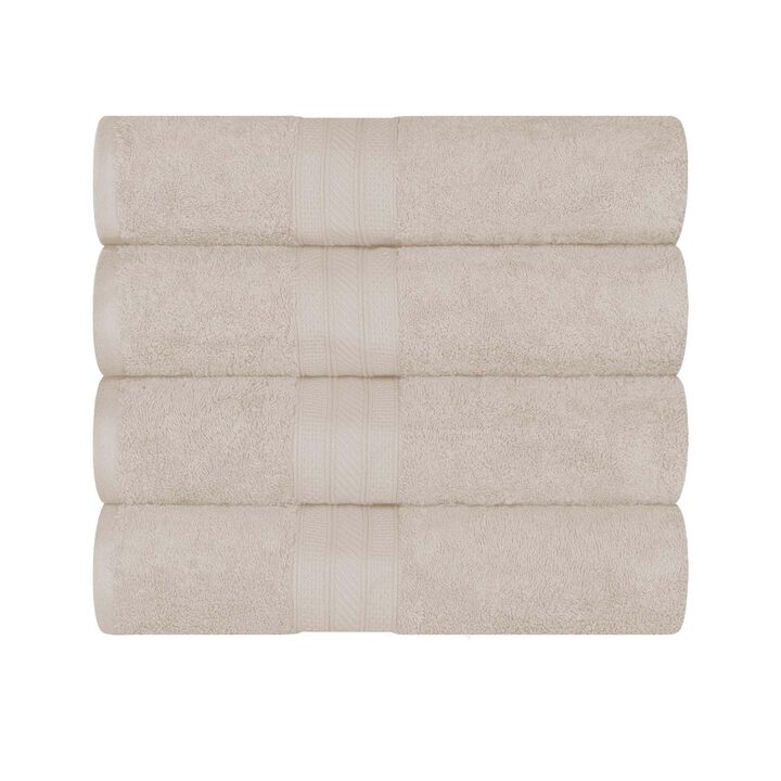 4-Piece Cotton Bath Towel Set &ndash; Plush, Thick & Quick-Drying Towels