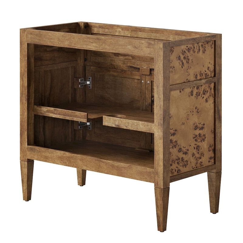 Modway EEI-6139-BUR Elysian 36" Wood Bathroom Vanity Cabinet (Sink Basin Not Included), Burgundy image number 5