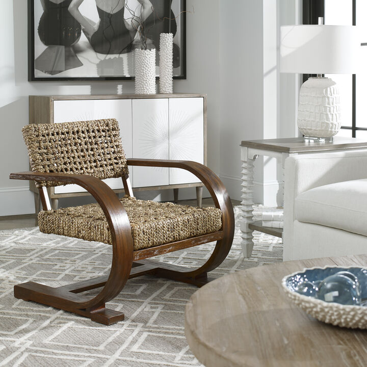 Rehema Natural Woven Accent Chair
