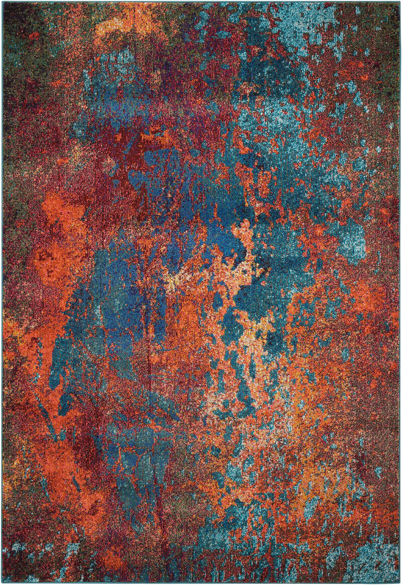 4 X 6 Atlantic Abstract Power Loom Non Skid Area Rug image number 0
