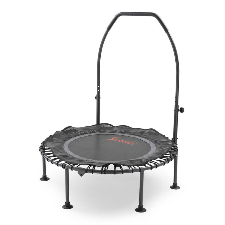 Sunny Health & Fitness Active Quiet Fitness 40" Trampoline with Adjustable Stability Handlebar