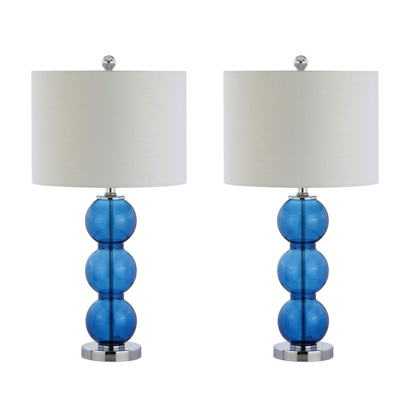 Bella Glass Triple Sphere LED Table Lamp (Set of 2)