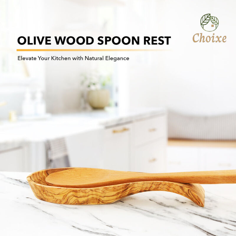 Olive Wood Spoon Rest image number 1
