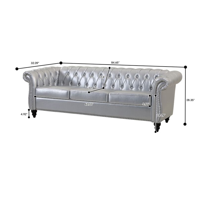 Nesp Chesterfield 3 Seater Sofa image number 9