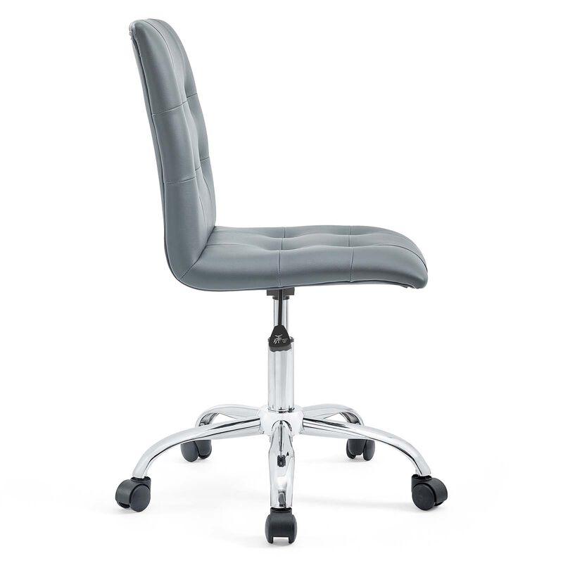 Modway Furniture - Prim Armless Mid Back Office Chair Orange image number 3