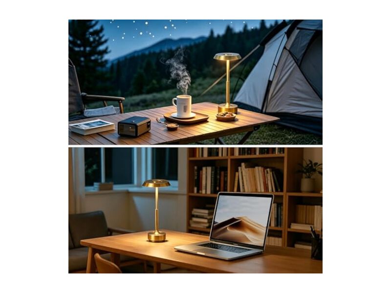 Rechargeable Dimmable Touch Control Desk Lamp For Office Outdoor Dining Room image number 3