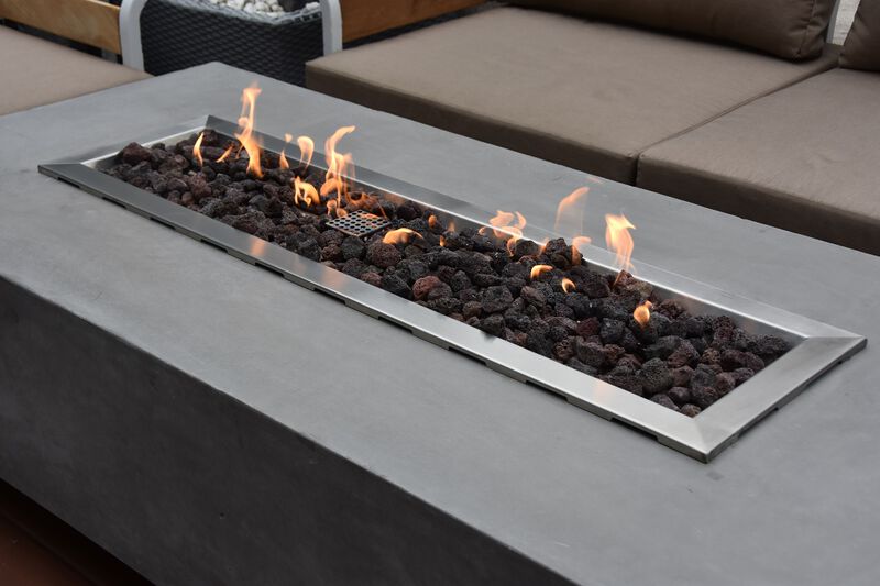 Elementi Granville Concrete Outdoor Patio Fire Pit Table image number 2