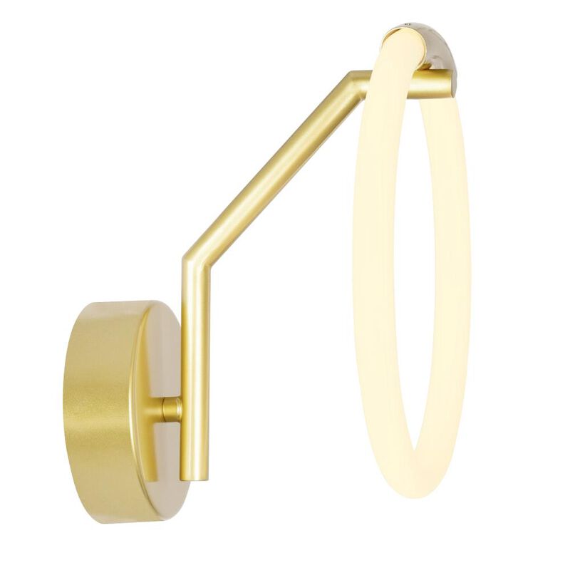 Hoops 1 Light LED Wall Sconce With Satin Gold Finish