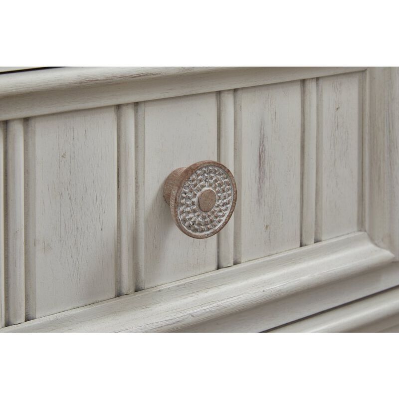 American Woodcrafters Beach Comber Chest - Weathered White - Sand Top image number 3