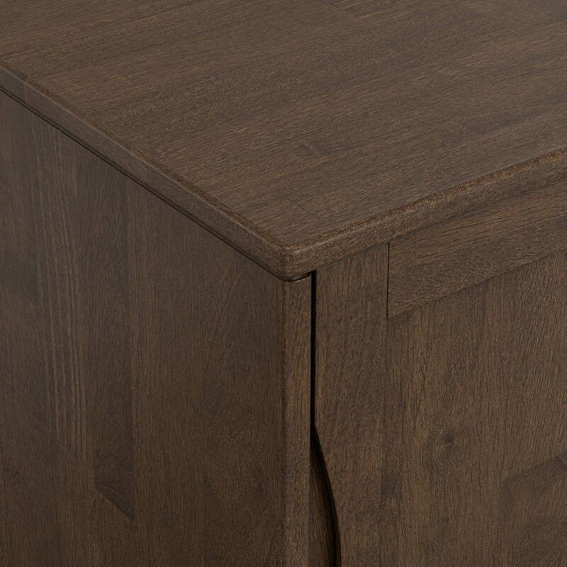 Harper 48 inch Wide Solid Hardwood Mid-Century Modern Medium Storage Cabinet in Walnut Brown image number 7