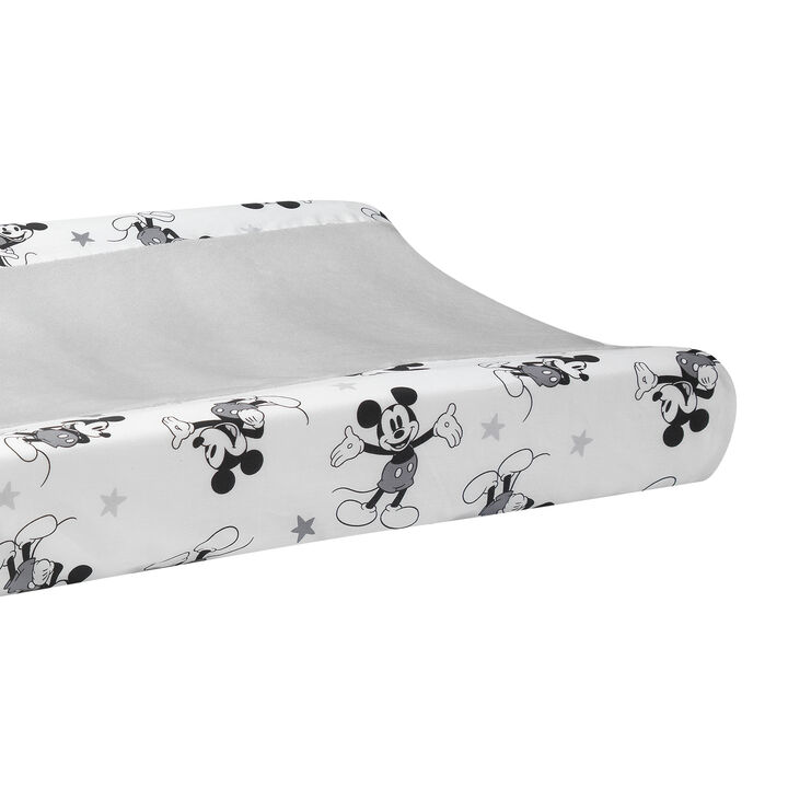 Lambs & Ivy Disney Baby Magical Mickey Mouse Changing Pad Cover - Gray