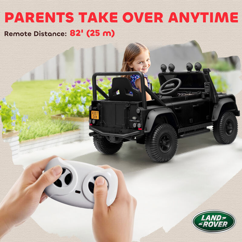 BreeBe Land Rover Licensed Electric Car for Kids with Remote Control, Dual Motors, Spring Suspension, LED Lights image number 6