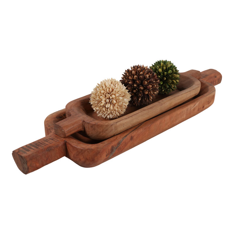 S/2 Reclaimed Wood Bowls image number 2