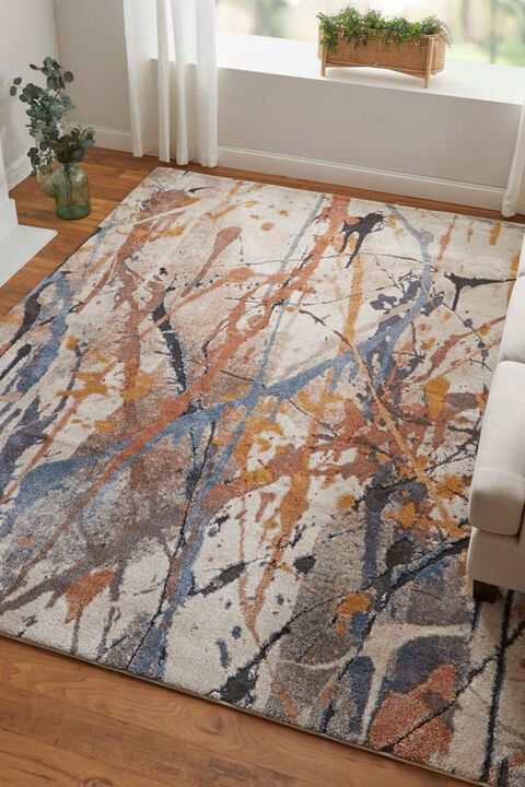 Gilmore 39MPF Blue/Multi 5'3" x 8' Rug