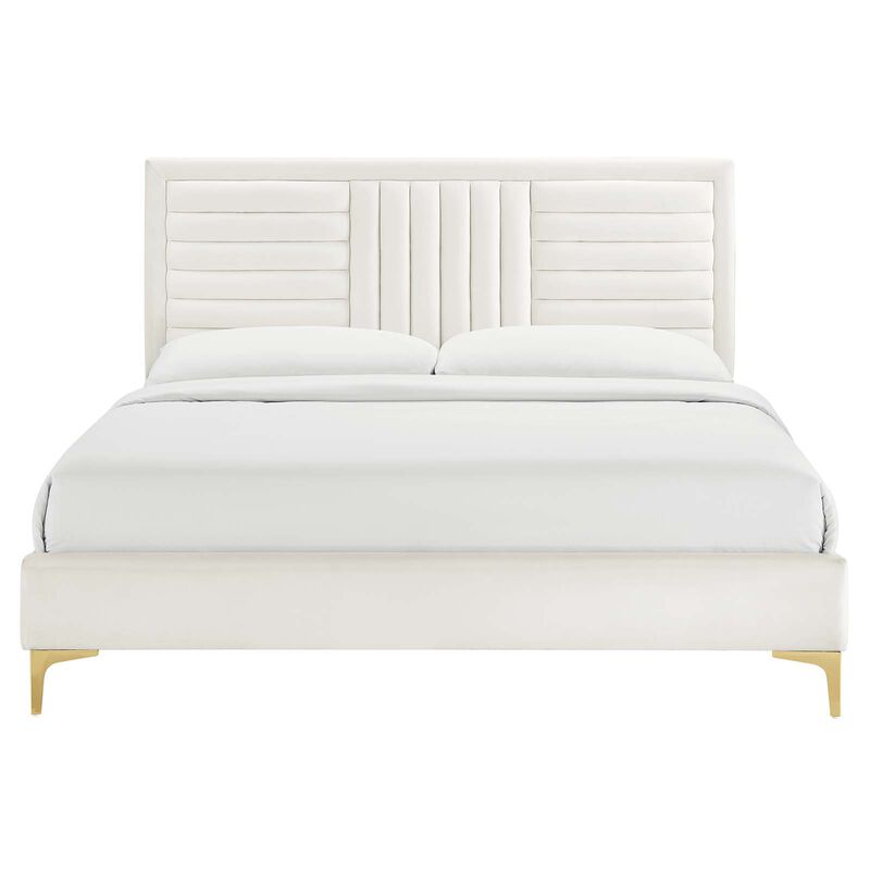 Modway - Sofia Channel Tufted Performance Velvet Full Platform Bed image number 3