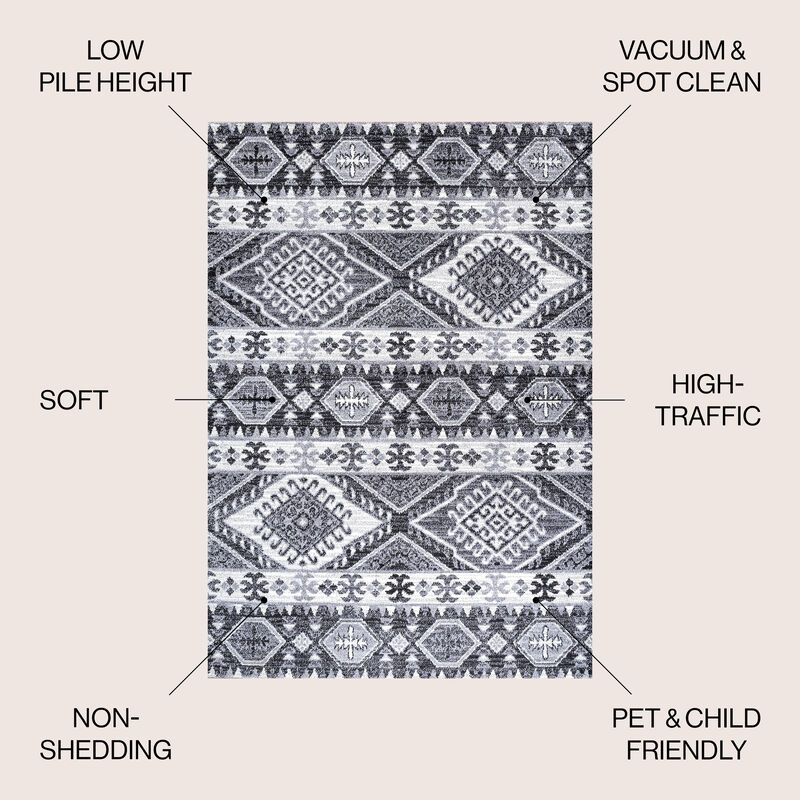 Sura Modern Kilim Geometric Area Rug