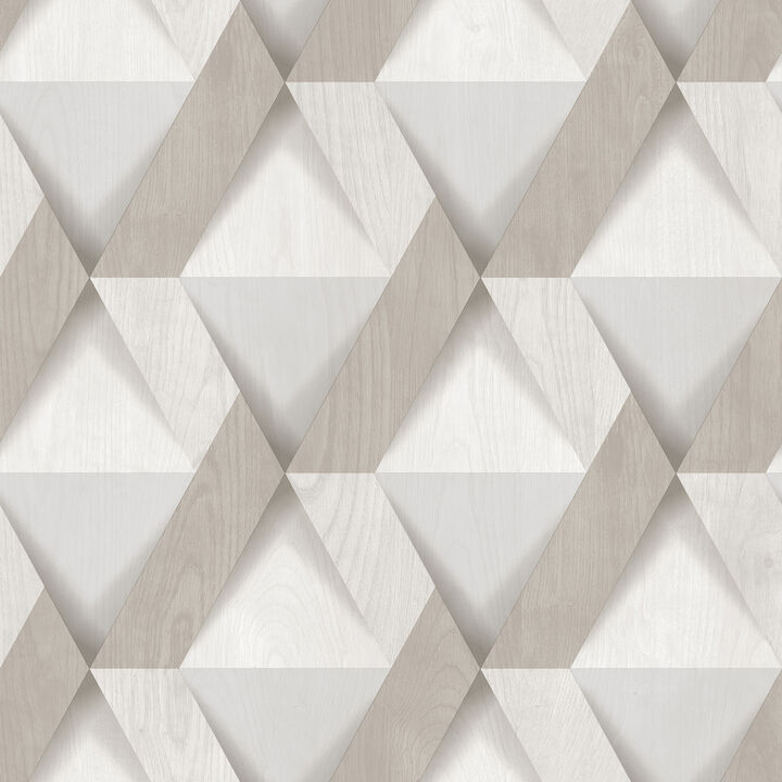 Modern Losange Wood Wallpaper