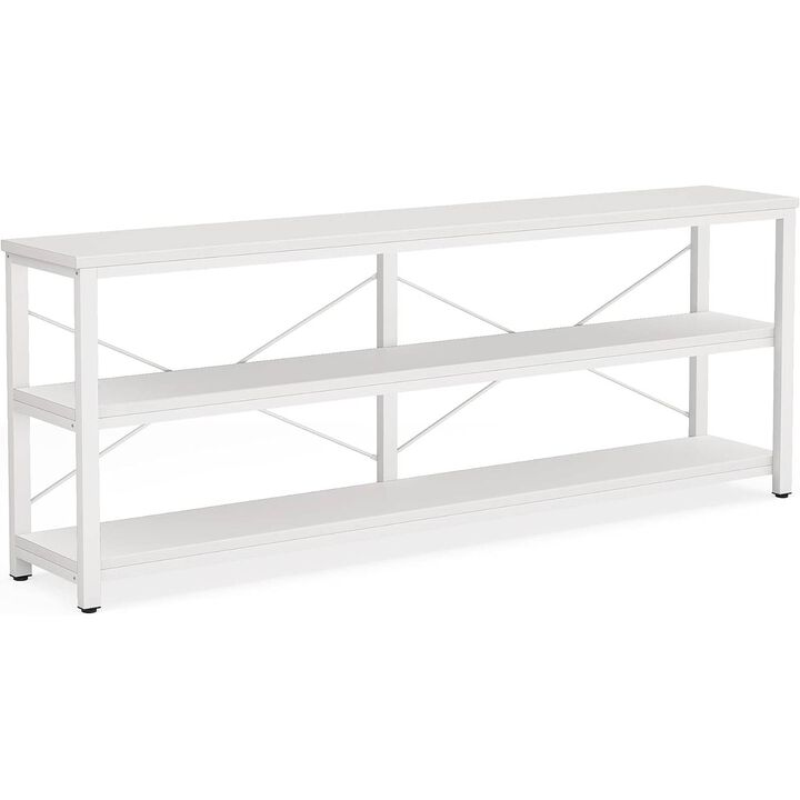 Tribesigns Classic 3-Tier Wood Console Table with Metal Frame
