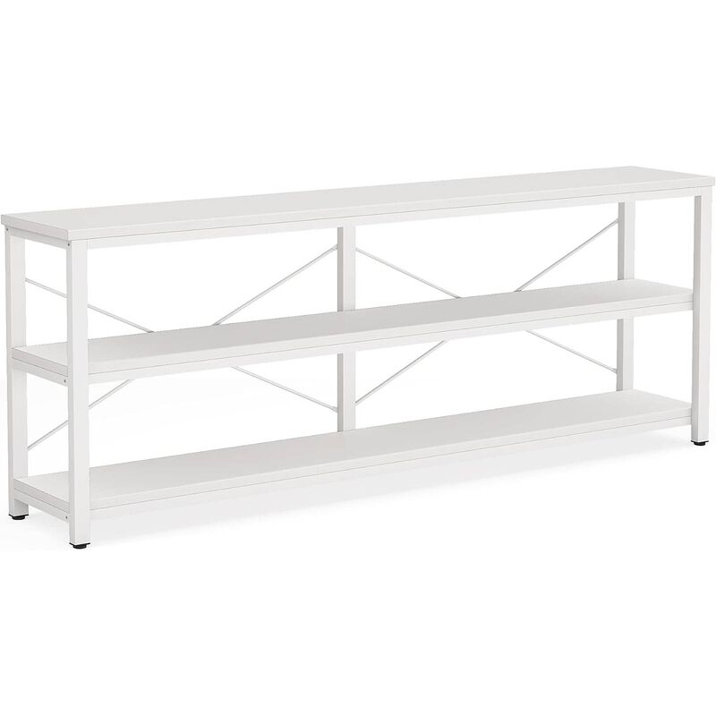 Tribesigns Classic 3-Tier Wood Console Table with Metal Frame image number 0