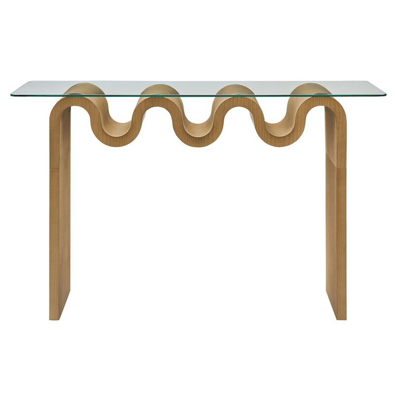 Ondine Glass Top 50" Console Table image number 4
