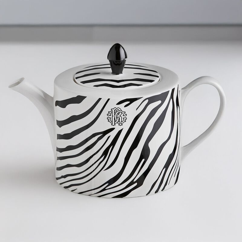 Tea Pot or Coffee Pot ZEBRAGE   diam. 4.75", H 4.5" image number 2