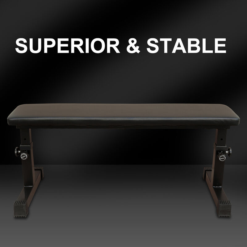 Jodnu Height Adjustable Flat Weight Bench image number 3
