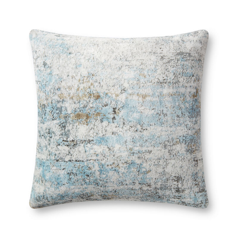PLL0064 Grey/Multi 22"x22" Down Pillow