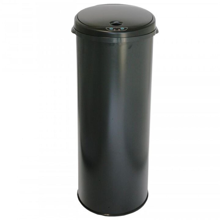 iTouchless 13 Gallon  Black Sensor Trash Can