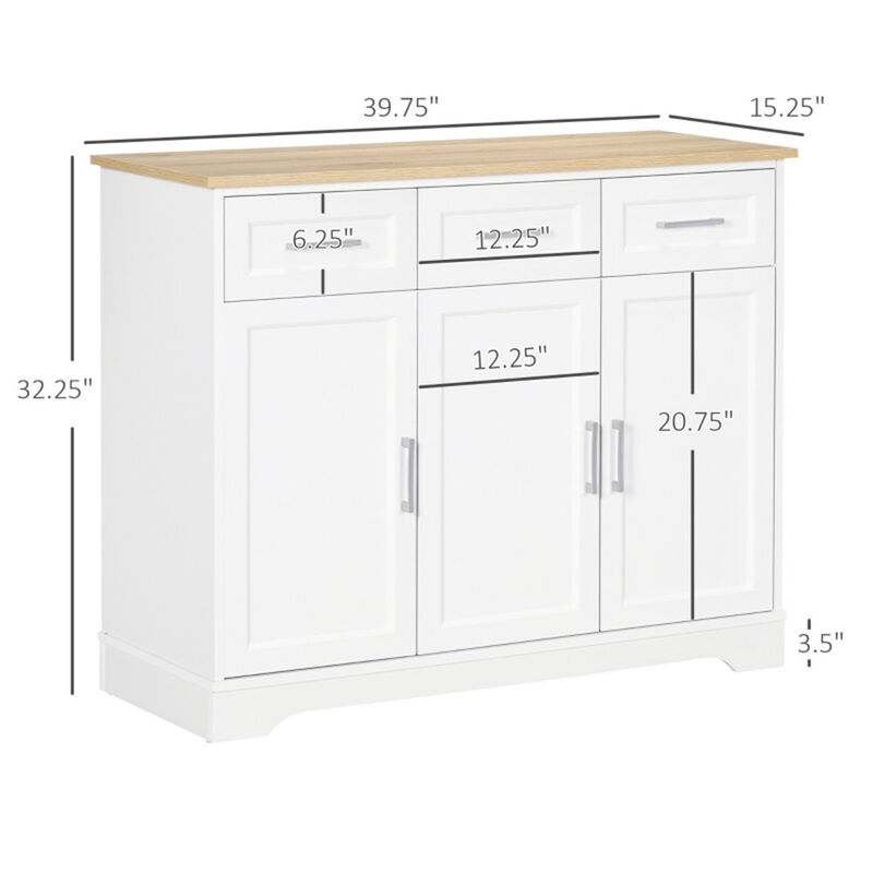 Stylish Sideboard Buffet Cabinet with Shelves for Home Organization