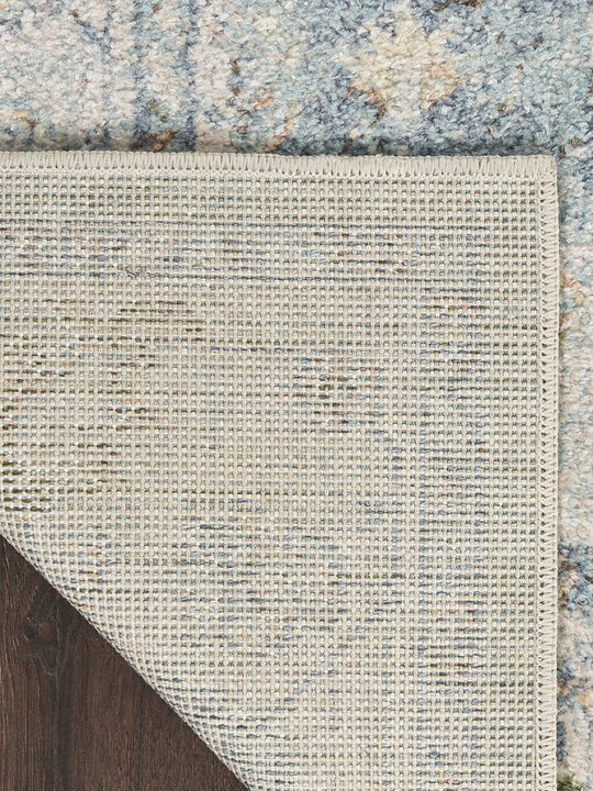 Astra Machine Washable ASW12 Light Blue 9' x 12' Rug