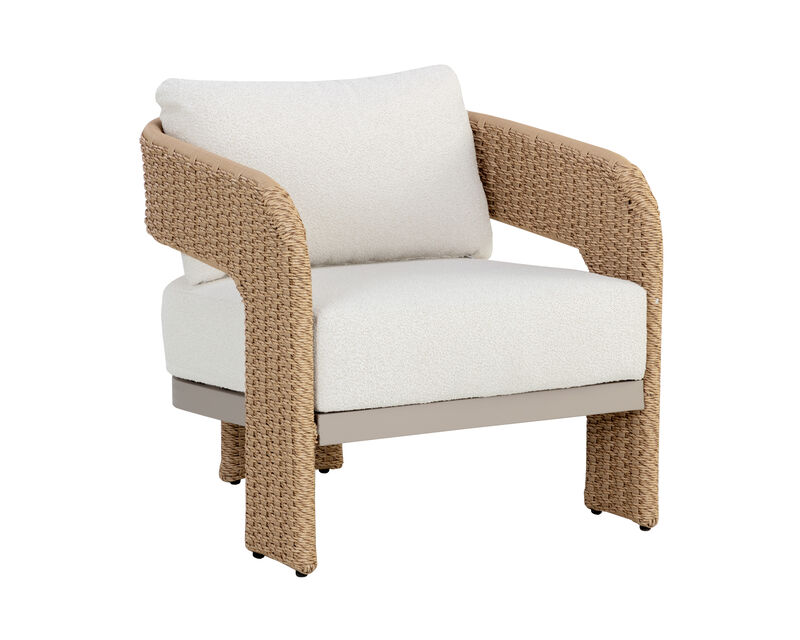 Kellan Natural Louis Cream Lounge Chair image number 0