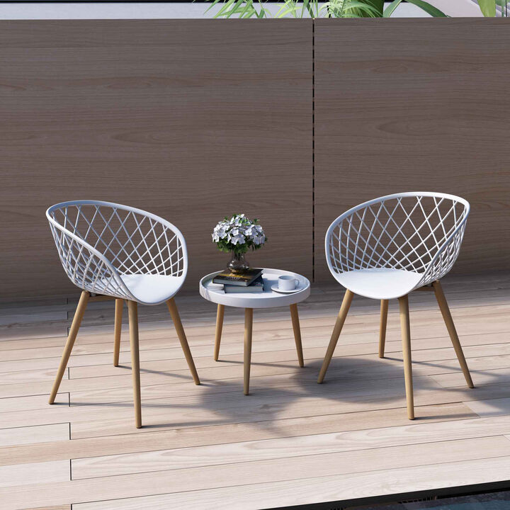 KURV&reg; OUTDOOR & INDOOR ARM CHAIR (Set of 2)
