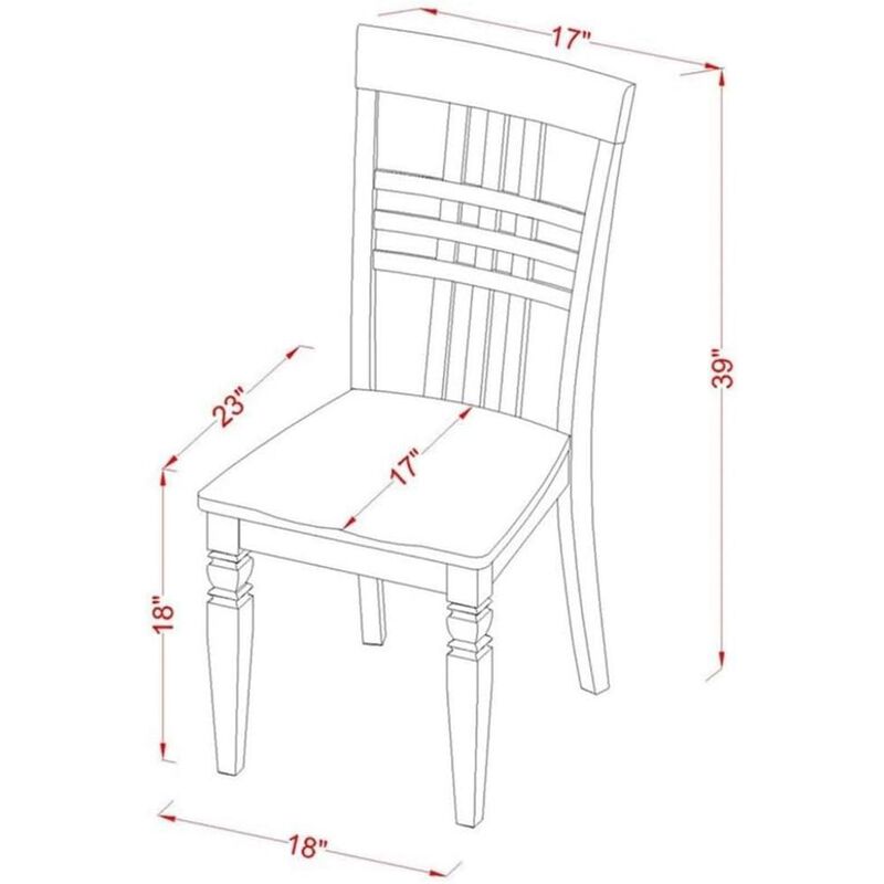 Dining Room Set Black & Cherry