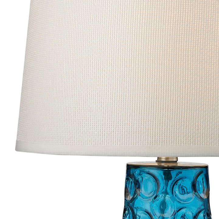 Hammered Glass 27'' High 1-Light Table Lamp