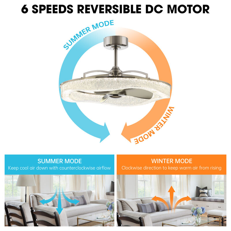 33 in. Sand Nickel Caged Ceiling Fan with Resin Light Shade and Remote