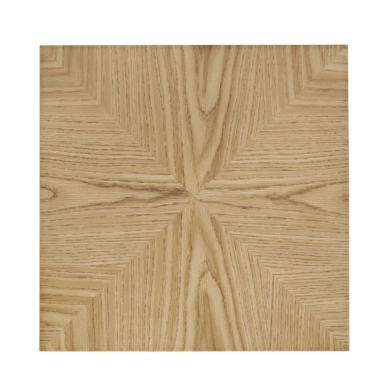 Jofran Laurel Creek Modern Contemporary Square Block Pedestal End Table