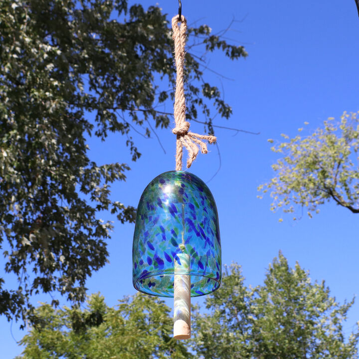 Sunnydaze Natural Melody Glass Wind Chime Bell - 7.5 in