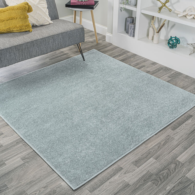 Haze Solid Low Pile Square Area Rug