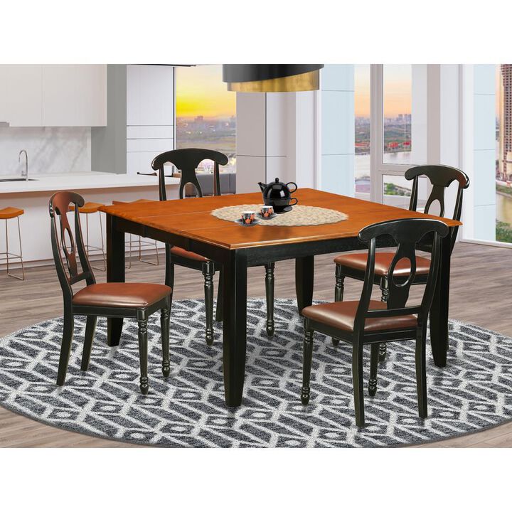 5 PC Dining room set-Dining Table and 4 Wood Dining Chairs