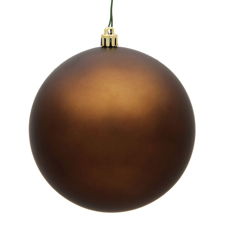 Vickerman 8" Mocha Matte Ball Ornament