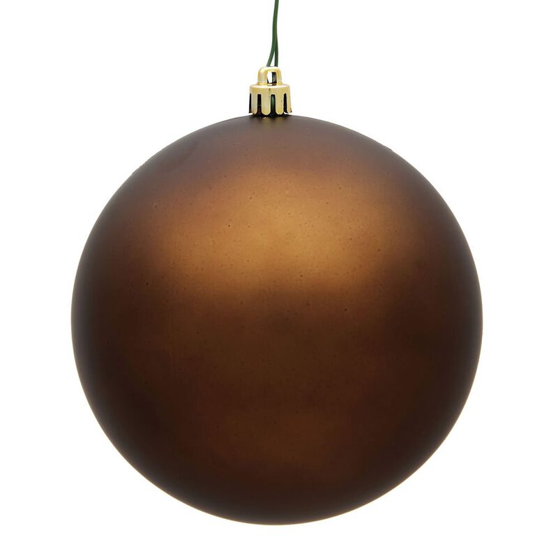Vickerman 8" Mocha Matte Ball Ornament image number 0