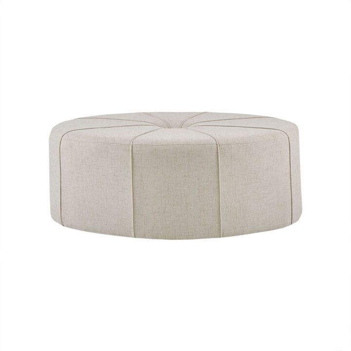 Gracie Mills Karley Thick Welted Oval Ottoman