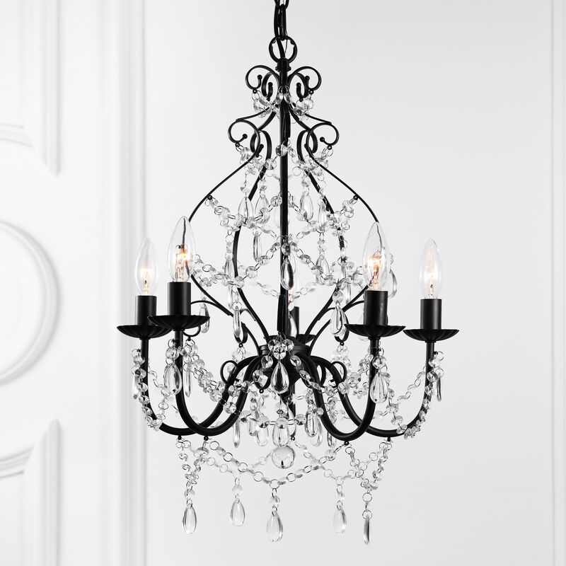 Maura Crystal/Metal LED Chandelier