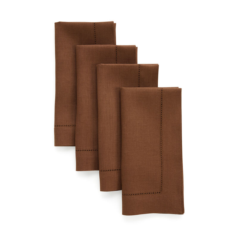 Linen Dinner Napkins - Classic Hemstitch